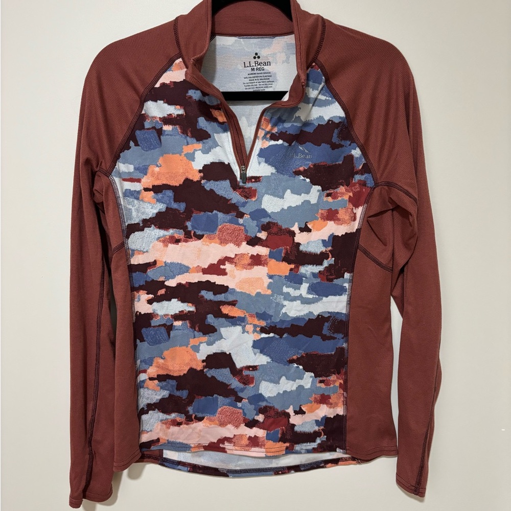 L.L. Bean Base Layer Quarter-Zip Pullover